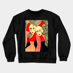 Ladies and Birds Crewneck Sweatshirt